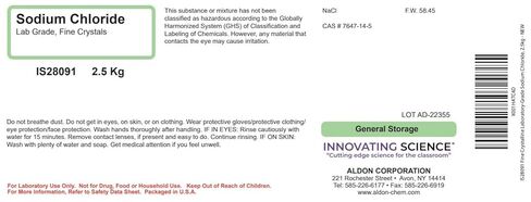 ALDON Innovating Science Fine Crystalline Laboratory-Grade Sodium Chloride, 2.5kg - The Curated Chemical Collection in Kuwait