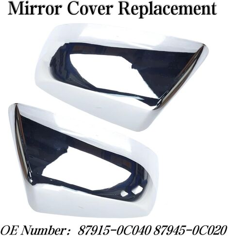 Side View Mirror Cover Caps Black Compatible with Toyota Tundra 2007-2021 Outer Mirror Cover Replace 87945-0C020 87915-0C040 Pair in Kuwait