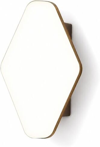 Modern Diamond LED Outdoor Wall Light, Black Die-Cast Aluminum & PC Wall Sconce, Waterproof Exterior Wall Lamp with Up Down, Porch Lighting Fixtures for Patio Entry Garden Foyer Threshold in Kuwait