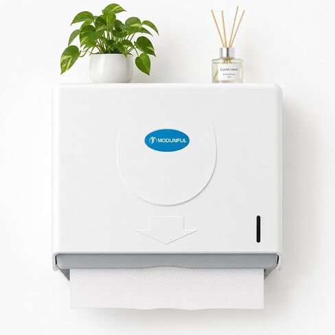 Paper Towel Dispenser Wall Mount: Keyless Knob Open - No-Drilling Adhesive Z Fold & Multifold Towels Holder, Easy Refill Compact Paper Towel Holder for Apartments & Small Spaces & RV in Kuwait