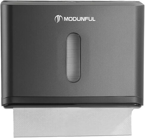 Paper Towel Dispenser Wall Mount: Keyless Knob Open - No-Drilling Adhesive Z Fold & Multifold Towels Holder, Easy Refill Compact Paper Towel Holder for Apartments & Small Spaces & RV in Saudi Arabia