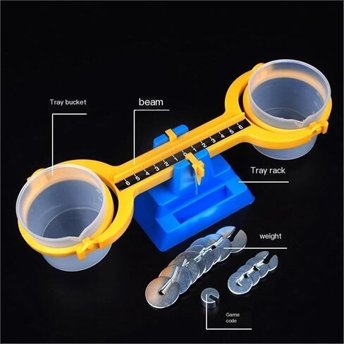 200g/1g Simple Mechanical Balance Scale Precision Mathematical Triple Beam Primary School Math Science Experiment Instrument Physics Lab Weighing Teaching Equipment Demonstration in Kuwait