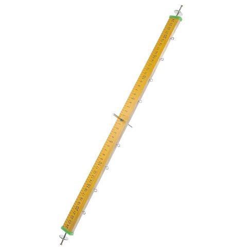 Healeved Wooden Lever Ruler with Hook for Physics Lab and Mechanics Education, Balance Measuring Device Made of Wood, Demonstration of Balance Principles, Easy to Carry Learning Equipment in Kuwait