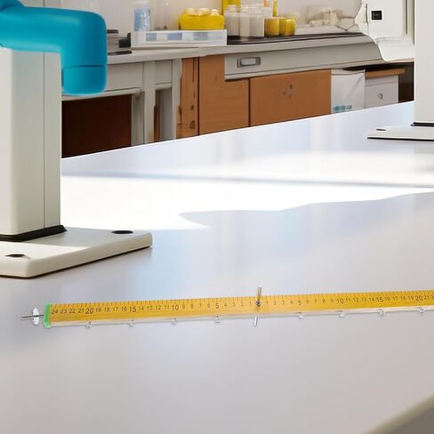Healeved Wooden Lever Ruler with Hook for Physics Lab and Mechanics Education, Balance Measuring Device Made of Wood, Demonstration of Balance Principles, Easy to Carry Learning Equipment in Kuwait
