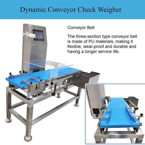 Industrial Conveyor Weigher with Push Rod Rejection Device 220V | Dynamic Production Line Weighing Machine,1-2000g (0-4.41LBs) Weighing Range,for Precision Weighing in Production Facilities in Kuwait