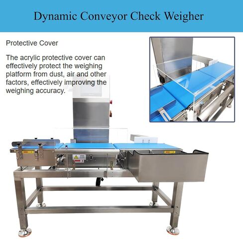 Industrial Conveyor Weigher with Push Rod Rejection Device 220V | Dynamic Production Line Weighing Machine,1-2000g (0-4.41LBs) Weighing Range,for Precision Weighing in Production Facilities in Kuwait