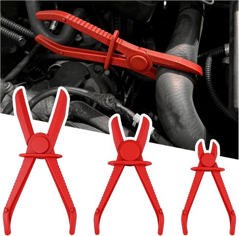 3PCS Hose Pinch off Pliers of 3 Sizes,Multi-Purpose Fuel/Brake/Radiator Hoses Clamp Pliers with Non-Slip Grip,Hose Pinch Plier as Hoses Clamp Plier for Auto Repair & Maintenance in Kuwait