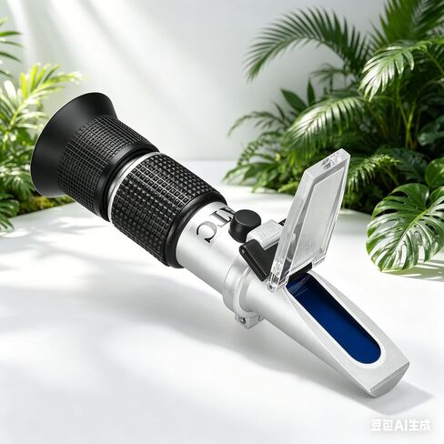Honey Refractometer Maple Syrup for Brix (58-90%), Moisture (12-27%) and Baume, Accurate Brix Refractomer with ATC, 3-in-1 Sugar Tester for Honey, Maple Syrup, Molasses, Beekeeping Supplies in Kuwait