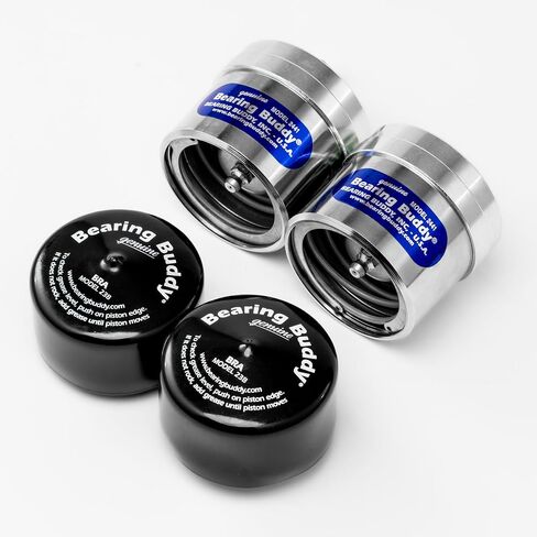 Bearing Buddy 2441 - USA-Made Chrome Plated Wheel Bearing Protectors w/ 23B Bra - Trailer Hub Dust Cap Replacement for Boats, ATVs, Utility Trailers & More - Only Fits Hubs w/a 2.441" Inside Diameter in Kuwait
