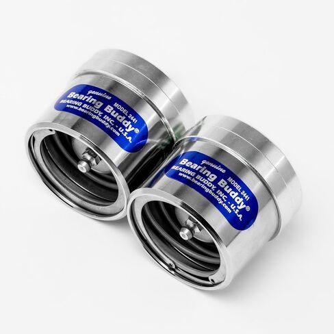 Bearing Buddy 2441 - USA-Made Chrome Plated Wheel Bearing Protectors w/ 23B Bra - Trailer Hub Dust Cap Replacement for Boats, ATVs, Utility Trailers & More - Only Fits Hubs w/a 2.441" Inside Diameter in Kuwait