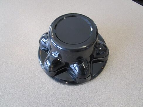 Trailer Hub Cover QuickTrim 6 Lug 5.5 Inch Diameter Closed Style Black ABS in Kuwait