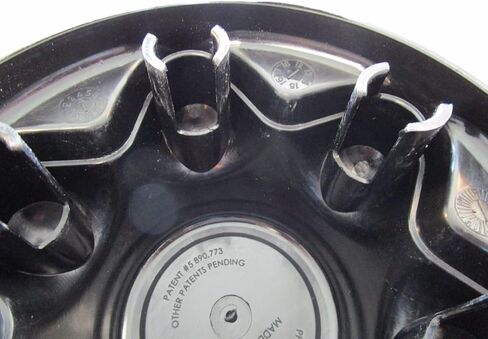 Trailer Hub Cover QuickTrim 6 Lug 5.5 Inch Diameter Closed Style Black ABS in Kuwait
