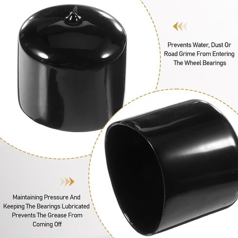 4 Pcs 1.98-Inch Trailer Wheel Hub Dust Cover, Bearing Bars Cover, Trailer Bearing Dust Cap Rubber Caps for Bearing Dust Protector Replacement in Kuwait