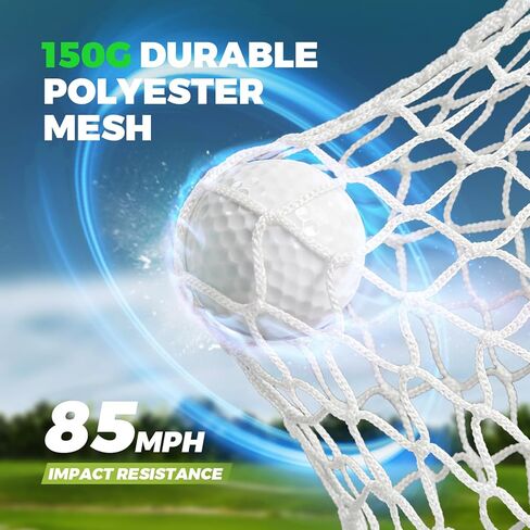 Golf Net 10x7FT All-in-One with Tri-Turf Practice Mat, Ball, Target & Carry Bag, Backyard & Indoor Outdoor Golf Hitting Net for Driving, Chipping, Swing Training, Golf Gift for Men, Dad, Him, Golfer in Kuwait