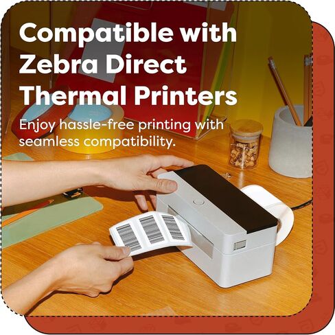 Aegis Adhesives - 1.5" X 1.5" Square Direct Thermal Labels (900 Count, 1 Roll) - QR Code Stickers, Price Tags, Barcode Labels for Inventory - Compatible with Zebra Printers, NOT Rollo Compatible in Kuwait