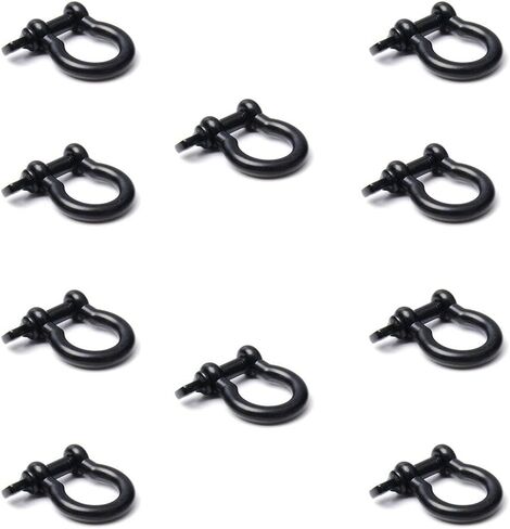 CooBigo Metal Silver Bow Shackle for Emergency Survival Paracord Bracelet Parachute in Kuwait