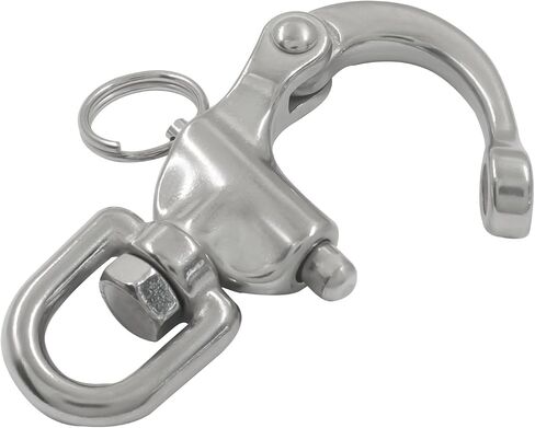 Murtenze Snap Shackle, Quick Release Swivel Marine Grade Boat Shackles, 316 Stainless Steel Sailing Halyard Sailboat Hardware for Sailing Rigging, Spinnaker Halyard in Saudi Arabia