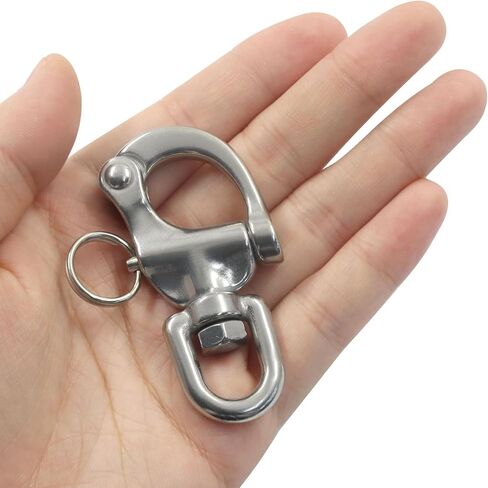 Murtenze Snap Shackle, Quick Release Swivel Marine Grade Boat Shackles, 316 Stainless Steel Sailing Halyard Sailboat Hardware for Sailing Rigging, Spinnaker Halyard in Saudi Arabia