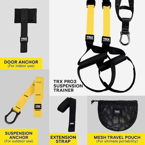 TRX Pro3 Suspension Trainer & XMount (White) in Kuwait