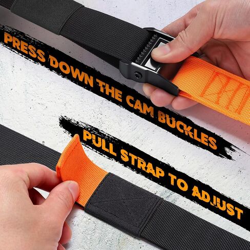 TOBWOLF Home Suspension Straps Training Kit, Compact Resistance Training Straps with Built-in Door Anchor, Suitable for Home Gyms, Travel, Core Training & Full-Body Fitness in Kuwait