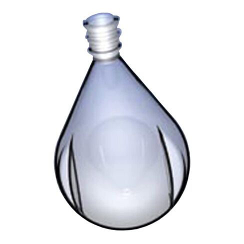 3994-124 Series Recovery Flask for Rotary Evaporator, Pear Shaped with Side Indent, Neck Joint, Heavy Wall, 24/40 Poly-Coated, 1000 mL in Kuwait