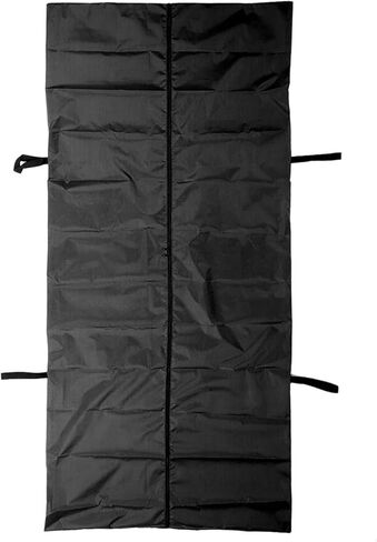 Emergency Cadaver Body Bag, Heavy Duty Oxford Cloth Storage Bag with Reinforced Handles for Funeral Hospital Transportation Black 210D in Kuwait