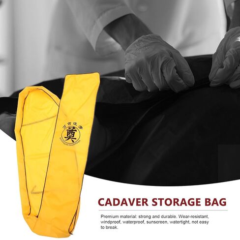 Generic Oxford Cloth Cadaver Bag with Waterproof and Sunscreen Features for Outdoor and Decomposed Body Transfer Sturdy Watertight Corpse Carrying Bag Random Random Color in Kuwait