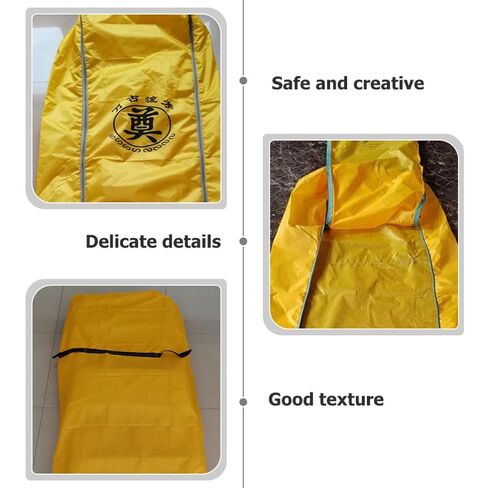 DOITOOL Yellow Oxford Cloth Body Carrying Bag with Full-Length Central Zipper, Sturdy and Not Easy to Break, Suitable for Decomposed Body Transfer and Outdoor Funeral Use Random Color in Kuwait