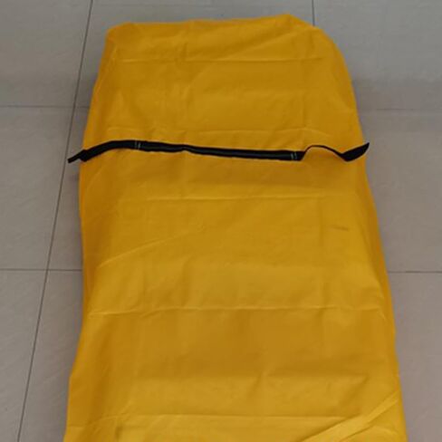DOITOOL Yellow Oxford Cloth Body Carrying Bag with Full-Length Central Zipper, Sturdy and Not Easy to Break, Suitable for Decomposed Body Transfer and Outdoor Funeral Use Random Color in Kuwait