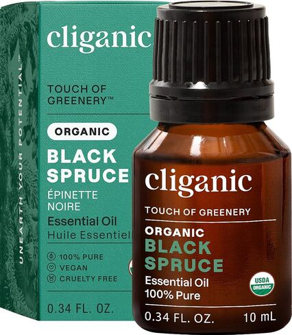 Cliganic Organic Rosemary Essential Oil, 2oz - 100% Pure Natural Undiluted, for Aromatherapy | Non-GMO Verified in Kuwait