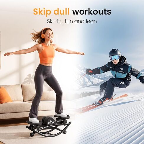 RELIFE REBUILD YOUR LIFE Rock Stepper Side to Side Rocking Fitness Stepper, Low-Impact Balance Board with Resistance Bands,Non-Slip Base for Full Body Workout, Fitness Machine Equipment at Home in Kuwait