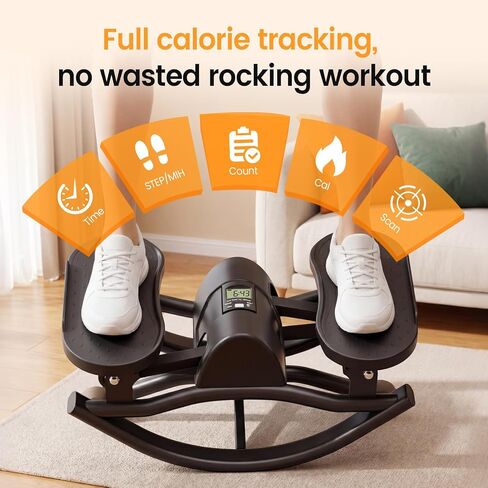 RELIFE REBUILD YOUR LIFE Rock Stepper Side to Side Rocking Fitness Stepper, Low-Impact Balance Board with Resistance Bands,Non-Slip Base for Full Body Workout, Fitness Machine Equipment at Home in Kuwait