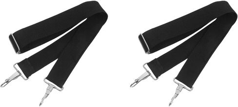 Abaodam 2pcs Snare Drum Strap Snare Carrier Marching Drum Sling Bass Strap استبدال الكتف باس الأكورديون S الأكورديون استبدال أجزاء معدنية سوداء in Kuwait
