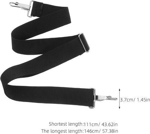 Abaodam 2pcs Snare Drum Strap Snare Carrier Marching Drum Sling Bass Strap استبدال الكتف باس الأكورديون S الأكورديون استبدال أجزاء معدنية سوداء in Kuwait
