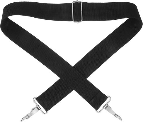 Abaodam 2pcs Snare Drum Strap Snare Carrier Marching Drum Sling Bass Strap استبدال الكتف باس الأكورديون S الأكورديون استبدال أجزاء معدنية سوداء in Kuwait