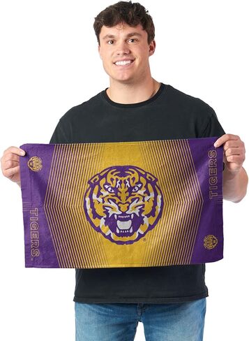 LSU Tigers NCAA Hussle منشفة رياضية من الألياف الدقيقة مقاس 24 × 42 بوصة in Kuwait