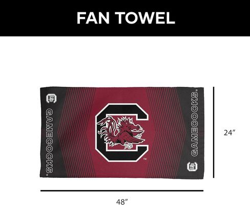 South Carolina Gamecocks NCAA Hussle Micro Fiber Sports Towel 24 x 42 Inches in Kuwait