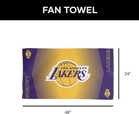 NORTHWEST Los Angeles Lakers NBA Hussle Micro Fiber Sports Towel 24 x 42 Inches in Saudi Arabia