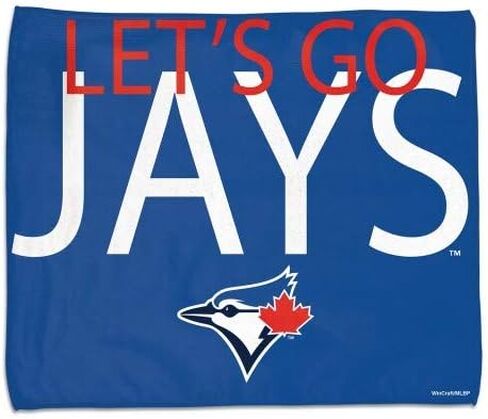 WinCraft Toronto Blue Jays Let's GO Blue Jays Rally Towel 15x18 - Full Color in Kuwait