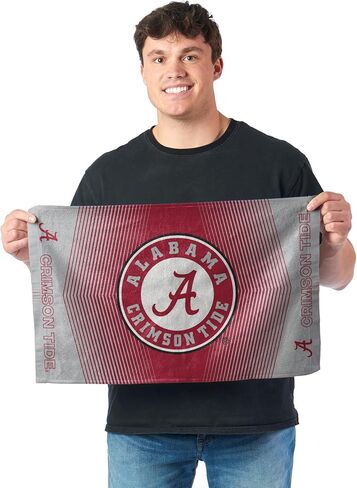 منشفة Alabama Crimson Tide NCAA Hussle الرياضية المصنوعة من الألياف الدقيقة مقاس 24 × 42 بوصة in Kuwait