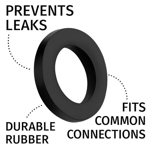 2-Pack 3/4 Inch Rubber Washer Gaskets – Flat Hose Washers for Garden Hose, Faucet, Shower Head, Leak-Proof O-Ring Seals for Plumbing and Outdoor Use in Kuwait
