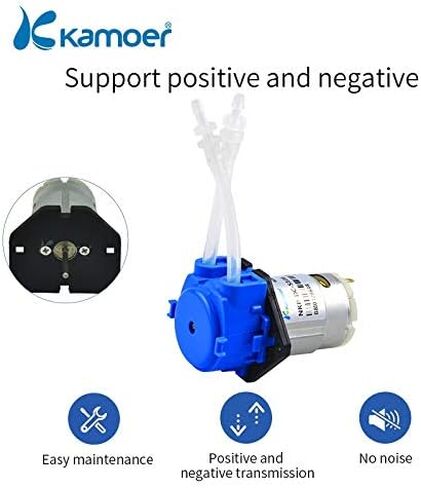 Kamoer NKP Low Flow Peristaltic Pump 12V DC DIY Liquid Small Dosing Pump with 9.84ft 3mm ID x 5mm OD Silicone Rubber Tube in Saudi Arabia