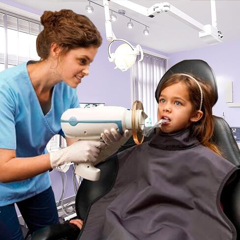 Dental Radiation X-Ray Lead Apron with Collar and Hanging Loops Lightweight Adult Assorted Colors (Grey) in Kuwait