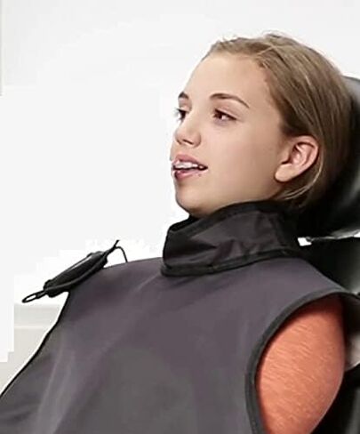 Dental Radiation X-Ray Lead Apron with Collar and Hanging Loops Lightweight Adult Assorted Colors (Grey) in Kuwait