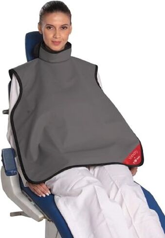 Dental Radiation X-Ray Lead Apron with Collar and Hanging Loops Lightweight Adult Assorted Colors (Grey) in Kuwait