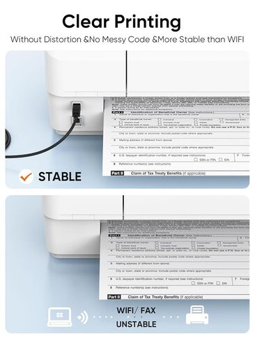 CableCreation 2 in 1 Printer Cable to USB C/USB-A, USB B to USB C MIDI Cable Compatible with MacBook Pro, Air, Yamaha Casio Digital Piano, MIDI Keyboard, DJ Controller, DAC to iPad, 5FT in Kuwait