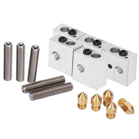 Heating Block for MK7 MK8 Aluminum Alloy 3D Printer Nozzle Accessories Design for DIY Enthusiasts in Kuwait