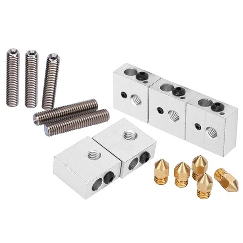 Heating Block for MK7 MK8 Aluminum Alloy 3D Printer Nozzle Accessories Design for DIY Enthusiasts in Kuwait