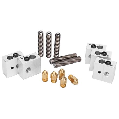 Heating Block for MK7 MK8 Aluminum Alloy 3D Printer Nozzle Accessories Design for DIY Enthusiasts in Kuwait