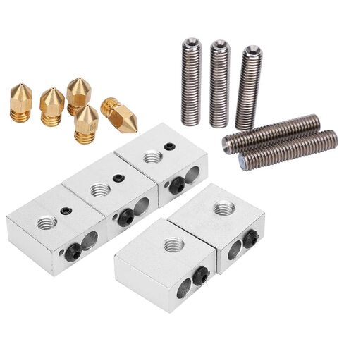 Heating Block for MK7 MK8 Aluminum Alloy 3D Printer Nozzle Accessories Design for DIY Enthusiasts in Kuwait